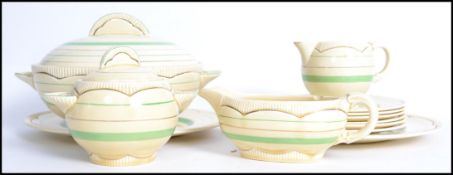 A vintage 20th century Clarice Cliff dinner servic