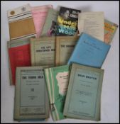 A collection of theatre play scripts together with