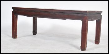 A 20th century Chinese hardwood opium style coffee