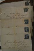 GB STAMPS All used from Ireland. Five 1841 2d Two