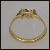 An 18ct gold, platinum and diamond vintage ladies