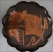 An early 20th century Newlyn style copper tray of