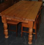 A large Victorian style pine refectory country sty