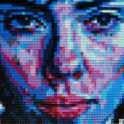 THE BLUE MAJOR; POUPÉE DE CHAIR LEGO ARTWORK