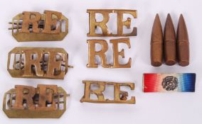 ROYAL ENGINEERS SHOULDER BADGES