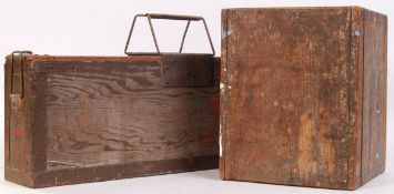 MILITARY WOODEN CASES