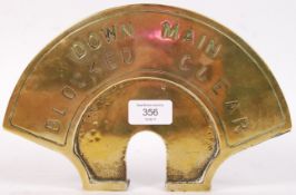 RAILWAY LINE SIGNAL PLAQUE