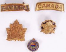 CANADIAN MILITARY BADGES