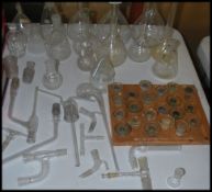 A good collection of Industrial 20th century Laboratory / chemists equipment glass bottles -