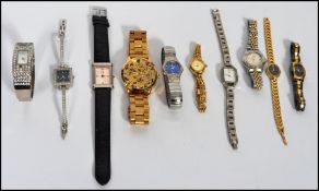 A group of 10 ladies and gents watches to include Sekonda, Citizen, Everite etc. Please see images.