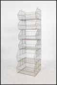 A set of 6 point of sale stacking wire baskets, st