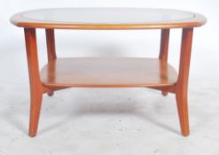 A G-plan style teak coffee table of squared form o