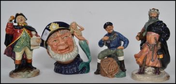 A collection of Royal Doulton Character figures to include Good King Wenceslas HN 2118, Town Crier