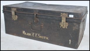 A vintage early 20th century military ebonised ste