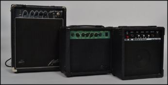 A group of three vintage guitar amplifiers to incl