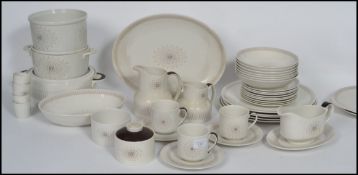 An extensive retro 20th century 1970's Royal Doulton ' Morning Star ' pattern dinner and tea