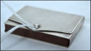 A silver hallmarked match vesta in the form of a p