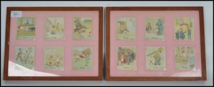 A group of 12 framed and glazed pre war Carl Ander