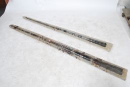 A very large fossilised Orthoceras ( 