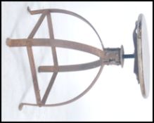 A vintage retro industrial machinist work stool, h