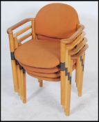 A set of four retro vintage 20th century stacking