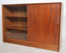 A 1970's teak wood Herbert Gibbs bookcase cabinet