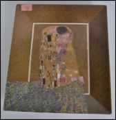 Gustav Klimt; An unusual decorative tray depicting