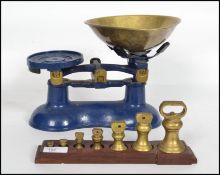 A vintage style set of balance scales by Victor fi