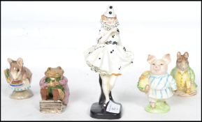 A Royal Doulton bone China figurine ' Pierrette ', HN644, painted, printed and impressed marks to