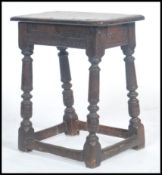 A believed 18th / 19th century country oak peg joi