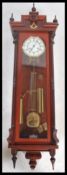 A Franz Hermle large Vienna style wall clock model 241-840 with Masonic symbol to front, three