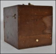 An late 19th / early 20th Century Magneto-Electric shock machine, housed in it's original mahogany