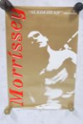 An original Morrissey ( The Smiths ) advertising promotional  poster for ' Suedehead ' featuring