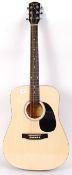 A Squier by Fender made SA-105 model acoustic guit
