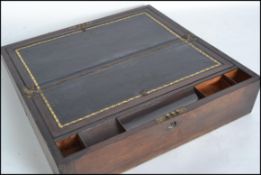 A 19th century Victorian mahogany and brass bound