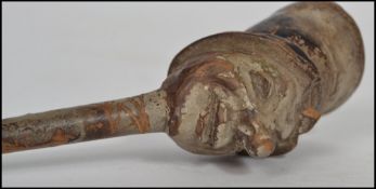 A vintage 19th century Victorian carved merchant pipe in the Dickensian style in the form of a