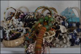 A collection of vintage and other costume jeweller