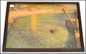 Laura Knight (1877-1970) ; A framed and glazed print entitled Lamorna Cove circa 1930s with retailer