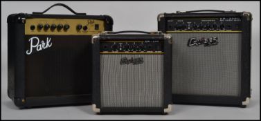A group of three vintage guitar amplifiers to incl