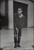 A fabulous original promotional poster dating from the 1980's 1990's of Morrissey of The Smiths