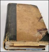 A large well filled Victorian scrap album compiled by Mrs Caroline Louise Elliott ( Nee Cox ) 1827 -