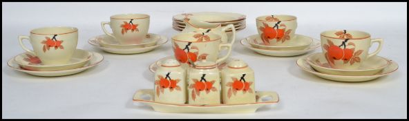 Local interest a part Bristol hand painted part tea and dessert service in the ' Delysia '