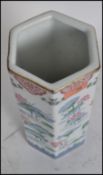 A large Oriental ceramic Large brush pot / vase of