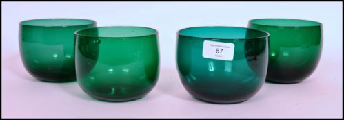 A set of four 18th century Georgian Bristol green
