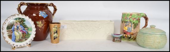 A good group of vintage ceramics to include a Thor