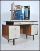 A 1960's retro G-Plan Chinese white and tola wood