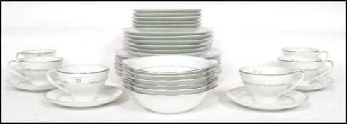 A Noritake 6 setting part tea and dinner service c