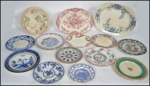 A large collection of Victorian and other ceramic