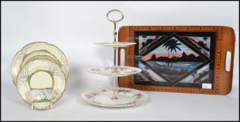 A vintage 20th century Art Deco Crown Devon Bone C