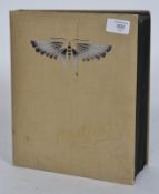 Vintage postcard album.Varied collection of old ca